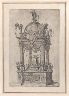 The Catafalque of Philip IV of Spain, ca. 1665. Creators: Stefano Camogli, Domenico Piola I