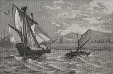 The Catalan-Aragonese squadron in Salou, Conquest of Majorca by King James I (1208-1276), 1890. Creator: Joan Serra y Pausas