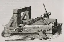 The catapult - siege machine, 19th century. Creator: Tomás Carlos Capuz