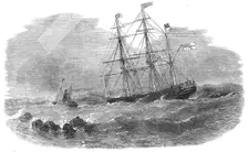 "The Cataragui", coming down the Galop Rapids above Montreal, Canada, 1854. Creator: Unknown