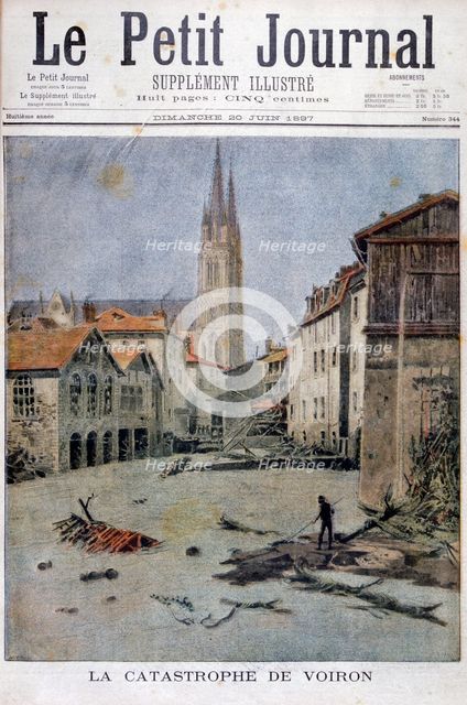 The catastrophe of Voiron, France, 1897. Artist: Henri Meyer