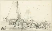 The Catch Coming In, n.d. Creator: Edward William Cooke