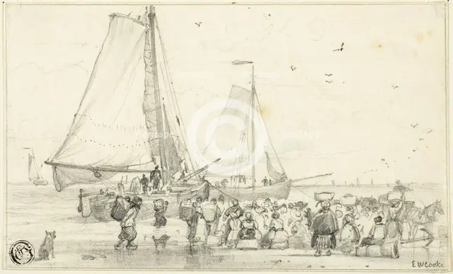 The Catch Coming In, n.d. Creator: Edward William Cooke.