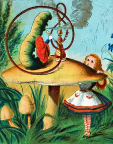 The caterpillar on his mushroom c1900