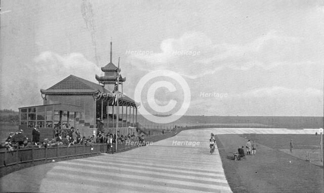 The Catford Track (cycling track), 1896.  Creator: RW Thomas.