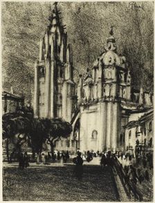 The Cathedral, Toledo, c. 1903. Creator: Joseph J Pennell