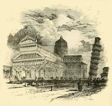 The Cathedral and Leaning Tower, Pisa 1890. Creator: Unknown