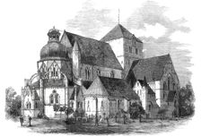 The Cathedral at Drontheim, in which the Monarchs of Saxony are crowned, 1860. Creator: Unknown