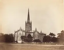 The Cathedral, Calcutta, 1858-61. Creator: Unknown