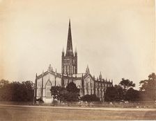 The Cathedral, Calcutta, 1858-61. Creator: Unknown