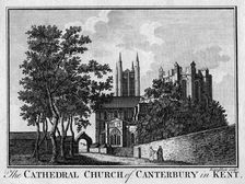 The Cathedral Church of Canterbury in Kent 18th century(?). Artist: Rennoldson