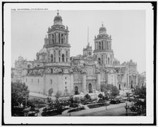 The Cathedral, City of Mexico, Mex., between 1880 and 1897. Creator: William H. Jackson