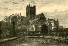 The Cathedral, from the Swan Pool 1898. Creator: Unknown