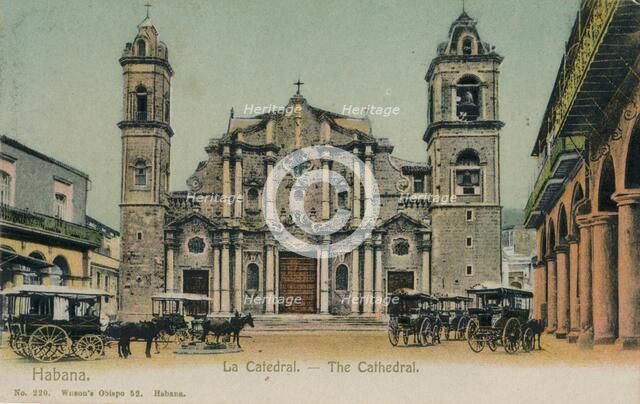 The Cathedral, Havana, Cuba, c1910. Artist: Unknown