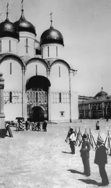 The Cathedral of the Dormition in the Moscow Kremlin, Russia, 1883. Artist: Scherer Nabholz & Co