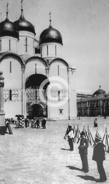 The Cathedral of the Dormition in the Moscow Kremlin, Russia, 1883.  Artist: Scherer Nabholz & Co