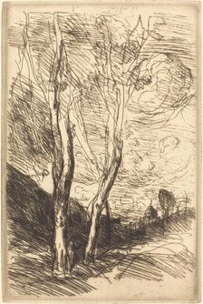 The Cathedral of Florence (Le Dome florentin), c. 1869/1870. Creator: Jean-Baptiste-Camille Corot