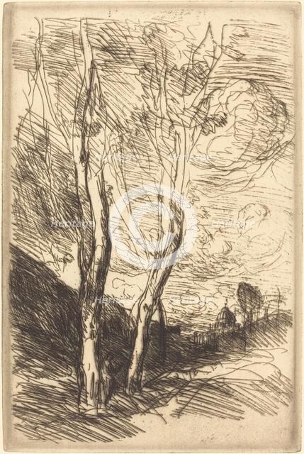 The Cathedral of Florence (Le Dome florentin), c. 1869/1870. Creator: Jean-Baptiste-Camille Corot.