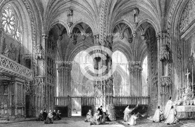 The Cathedral of Lyons, France, 19th century.Artist: E Challis