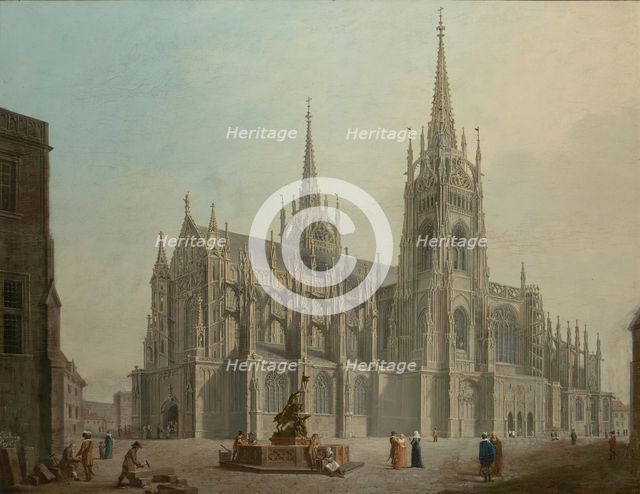 The Cathedral of Saint Vitus in Prague, 1814.