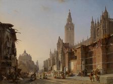 The Cathedral of Seville, 1843. Creator: Francois Antoine Bossuet
