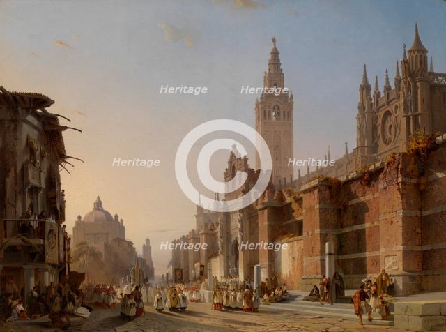The Cathedral of Seville, 1843. Creator: Francois Antoine Bossuet.