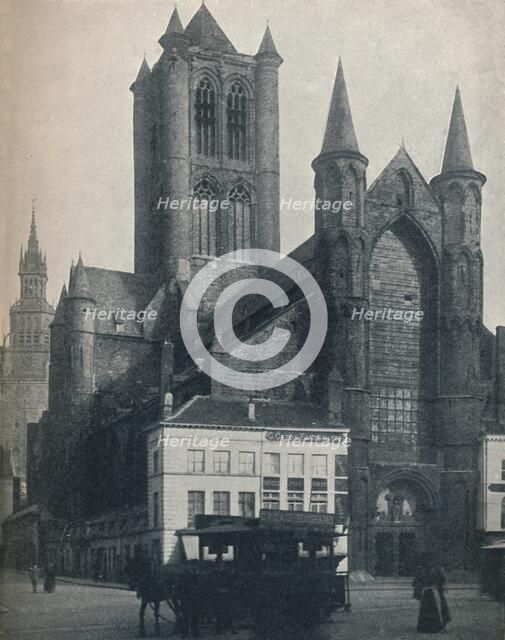 The Cathedral of St Bavo, Ghent, Belgium, c1900 (1914-1915). Artist: John Benjamin Stone.