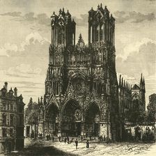 The Cathedral, Rheims 1890. Creator: Unknown