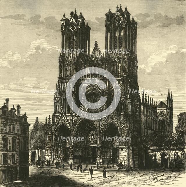 'The Cathedral, Rheims', 1890.   Creator: Unknown.