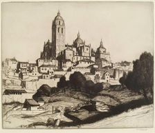 The Cathedral, Segovia, 1913. Creator: William Strang