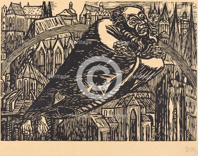 The Cathedrals, 1920. Creator: Ernst Barlach.