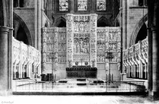 The Cathedrals of Great Britain: Truro Cathedral - the Reredos, 1895. Creator: Francis Frith & Co