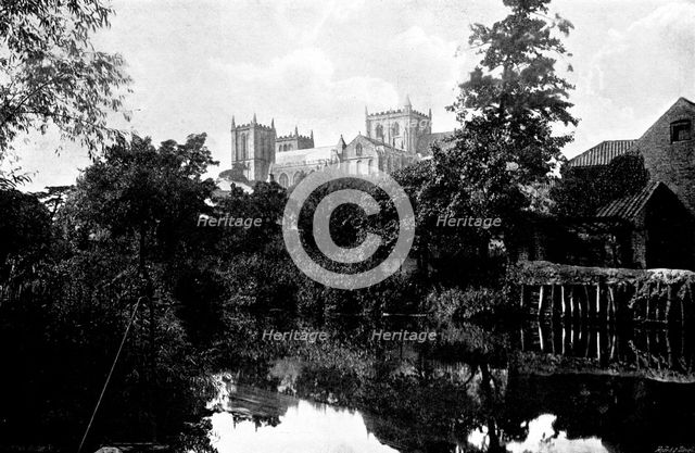 The Cathedrals of Great Britain: Ripon Minster, 1895. Creator: Francis Frith & Co.
