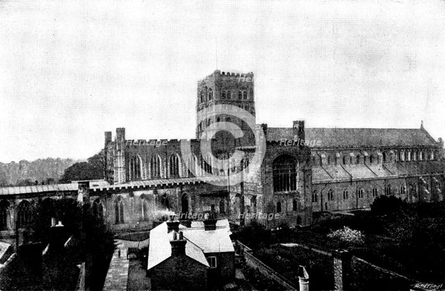 The Cathedrals of Great Britain: St. Alban's Cathedral, 1895. Creator: Francis Frith & Co.