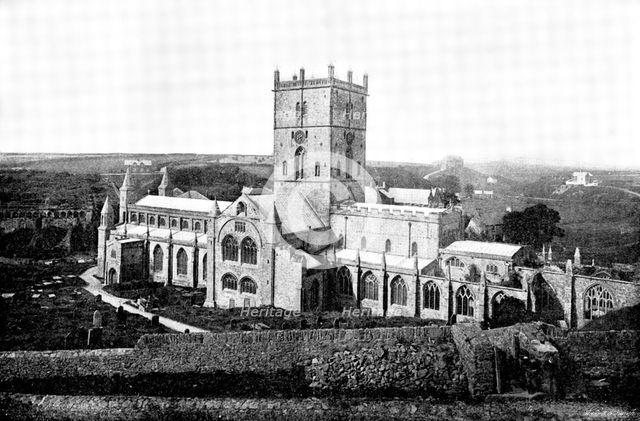 The Cathedrals of Great Britain: St. David's Cathedral, 1895. Creator: Francis Frith & Co.