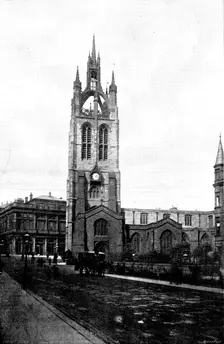 The Cathedrals of Great Britain: St. Nicholas, Cathedral of the Diocese of Newcastle, 1895. Creator: Francis Frith & Co