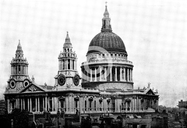 The Cathedrals of Great Britain: St. Paul's Cathedral, 1895. Creator: Francis Frith & Co.