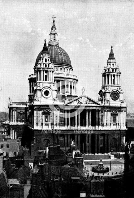 The Cathedrals of Great Britain: St. Paul's Cathedral, 1895. Creator: Francis Frith & Co.