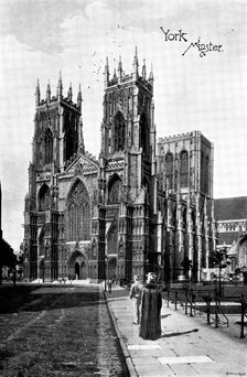 The Cathedrals of England: York Minster, 1895. Creator: Francis Frith & Co