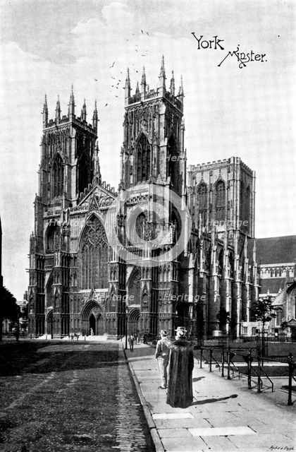 The Cathedrals of England: York Minster, 1895. Creator: Francis Frith & Co.