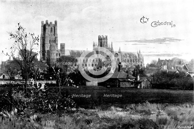 The Cathedrals of England: Ely Cathedral, 1895. Creator: Francis Frith & Co.