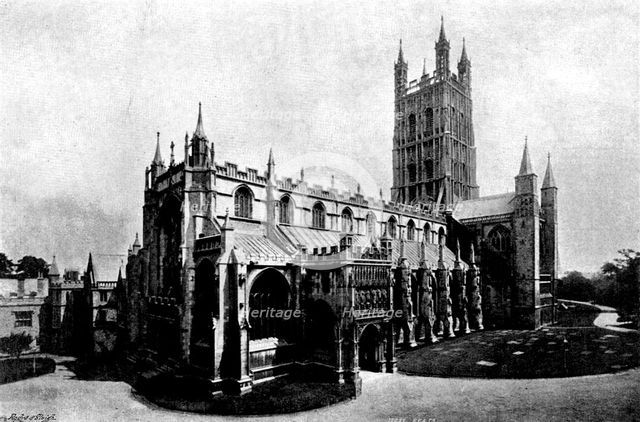 The Cathedrals of England: Gloucester Cathedral, 1895. Creator: Francis Frith & Co.