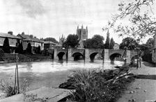The Cathedrals of England: Hereford Cathedral, 1895. Creator: Francis Frith & Co