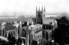 The Cathedrals of England: Rochester Cathedral, 1895. Creator: Francis Frith & Co