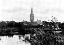 The Cathedrals of England: Salisbury Cathedral, 1895. Creator: Francis Frith & Co