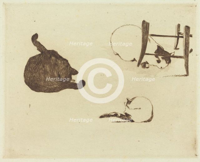 The Cats (Les chats), 1869. Creator: Edouard Manet.