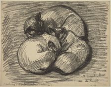 The Cats: Tsching, Batzar and Blanc-Blanc, late 19th-early 20th century. Creator: Theophile Alexandre Steinlen