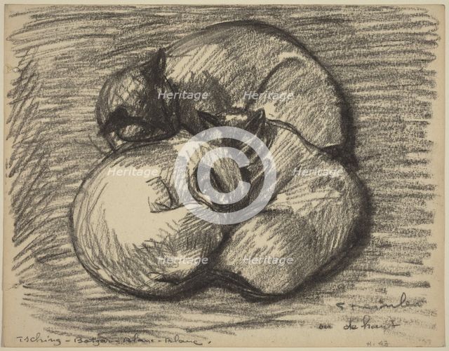 The Cats: Tsching, Batzar and Blanc-Blanc, late 19th-early 20th century. Creator: Theophile Alexandre Steinlen.
