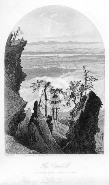 The Catskills, Sunrise from South Mountain, 1873.Artist: Appleton & Co