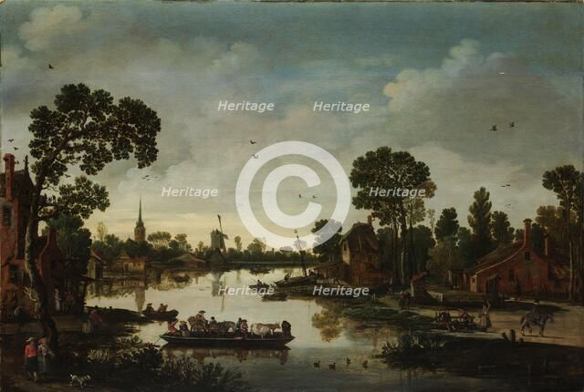 The Cattle Ferry, 1622. Creator: Esaias van de Velde.